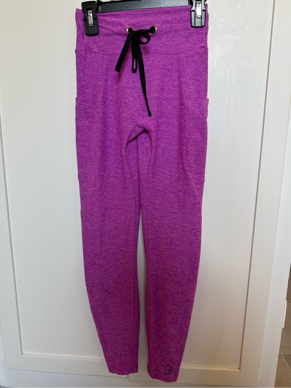 Purple Bombshell Sportswear Leggings with Drawstring